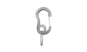 Luksus Karabinhage Sølv snap hook karabinhage med lille splitring, holdbar, 13x22mm, til at sikre hundetegn eller tilbehør på halsbånd.