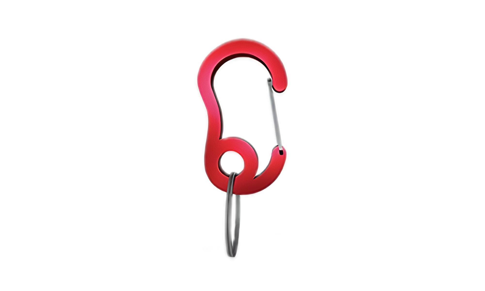 Luksus Karabinhage Rød snap-hagekrog karabinhage med lille splitring, holdbar, 13x22mm, til fastgørelse af hundetegn eller tilbehør.