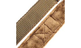 Brunt blødt polstret reflekssele med no-pull design, øget synlighed, behagelig pasform og justerbare stropper.