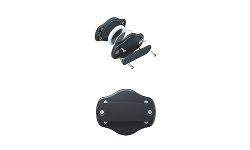 AirTag-beskyttelsescover med poteprint-design, universel pasform til hundehalsbånd, med tyverisikker skrue til fastgørelse.