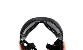 UV-beskyttende hundesolbriller med justerbare stropper, justerbare og vindafvisende, hovedmål 36-56 cm, kæbemål 20-25 cm.