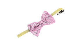 Glitrende Halsbånd med Festsløjfe til Katte og små Hunde