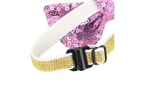 Glitrende Halsbånd med Festsløjfe til Katte og små Hunde