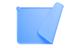 Vandtæt Silikone Skålmåtte til Hund – skridsikker måtte med forhøjede kanter til kæledyrsskåle