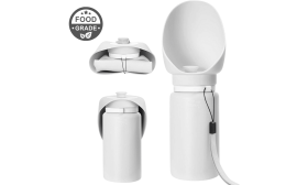 Foldbar Vandflaske til hunde 550 ml - Rejsevandskål til Kæledyr i Fødevaregodkendt Silikone