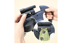 Viklefri udtrækkelig dobbelt hundesnor med LED-lys – 3 m dobbeltsnor til to hunde