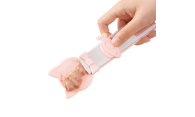 3-pak katte-ske med trykfunktion – til cremede godbidder og vådfoder