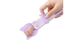 3-pak katte-ske med trykfunktion – til cremede godbidder og vådfoder