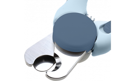 Blåt hunde negleklipper med sikkerhedsskrue, skarpe rustfri stålklinger til præcis trimning, egnet til hunde og katte.