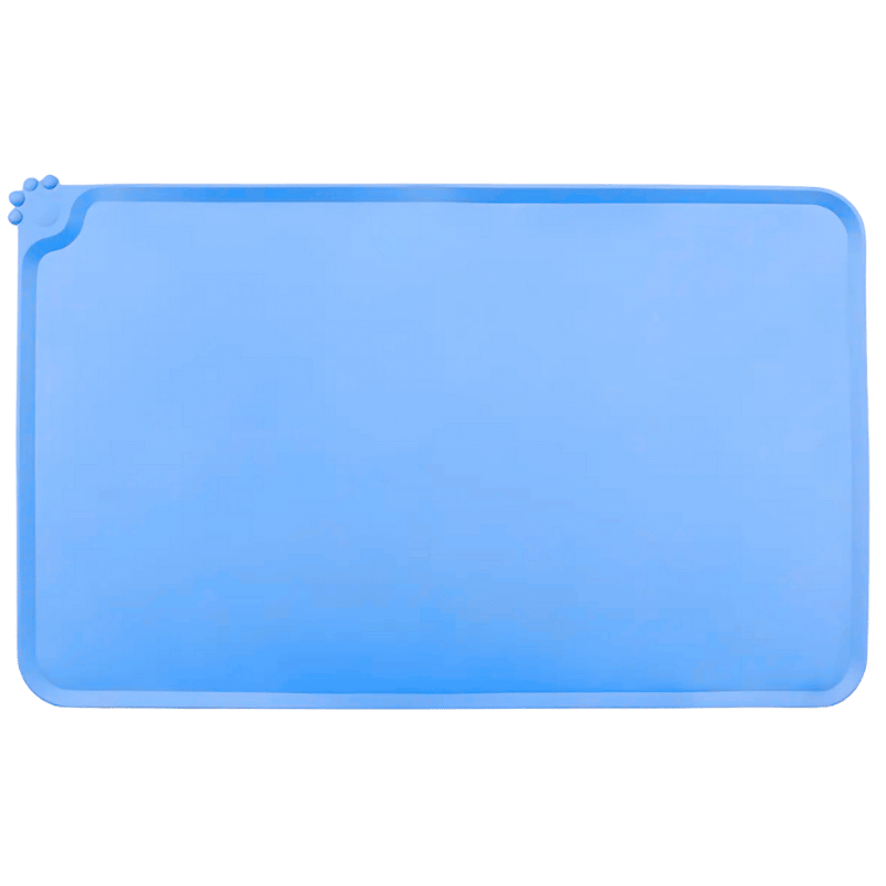 Vandtæt Silikone Skålmåtte til Hund – skridsikker måtte med forhøjede kanter til kæledyrsskåle