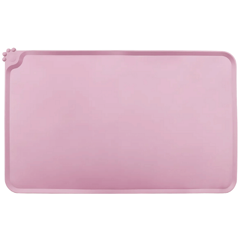 Vandtæt Silikone Skålmåtte til Hund – skridsikker måtte med forhøjede kanter til kæledyrsskåle