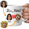 Personlig Hundekop “It’s a Match” – Gave til Hundeelskere
